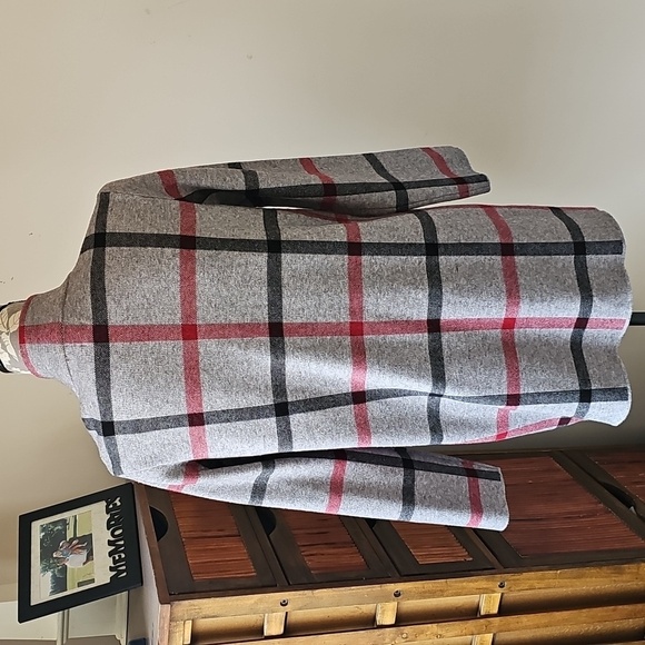 ANNE KLEIN PLAID SWEATER JACKET M - Picture 5 of 9